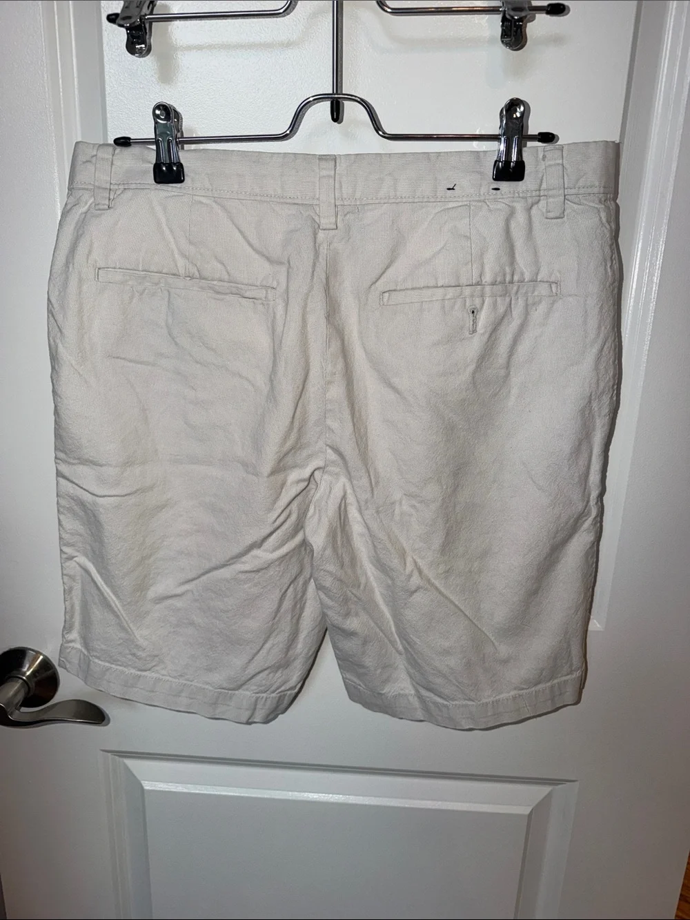 Banana Republic Light Beige Flat Front Chino Shorts
